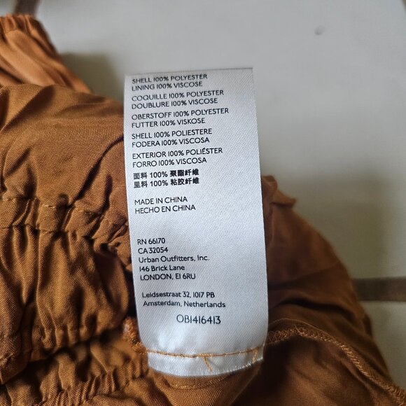 NWT! Anthropologie Tiered Ruffled Lined Tank, XXS, Honey/Caramel - Picture 9 of 10